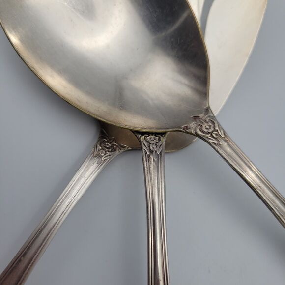 Silverplate SERVING PIECE 1959 Rogers Grand Elegance Vintage Set Of 3 - Picture 3 of 7